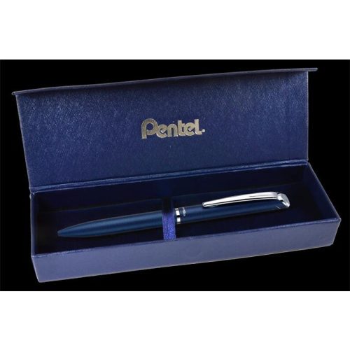 Zseléstoll, 0,35 mm, rotációs, diplomatakék tolltest, PENTEL "EnerGel BL-2007" kék