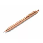 Zseléstoll, 0,35 mm, nyomógombos, rosegold tolltest, PENTEL "EnerGel BL-407" kék