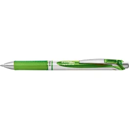   Zseléstoll, 035 mm, nyomógombos, PENTEL "EnerGel BL77", világoszöld