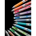 Zseléstoll, 035 mm, nyomógombos, PENTEL "EnerGel BL77", világoszöld