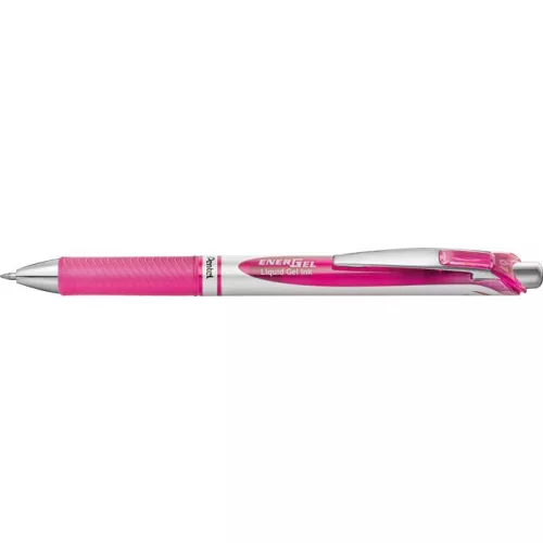 Zseléstoll, 035 mm, nyomógombos, PENTEL "EnerGel BL77", pink