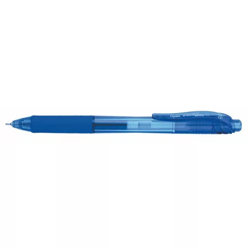 Zseléstoll, 0,25 mm, nyomógombos, PENTEL "EnerGelX BLN105", kék