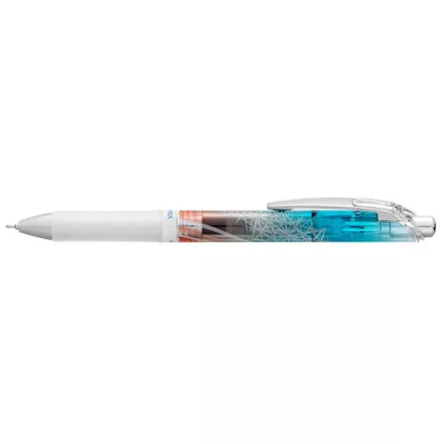 Zseléstoll, 0,25 mm, nyomógombos, PENTEL "EnerGel BLN75 Kiriko, Kikutsunagi", kék