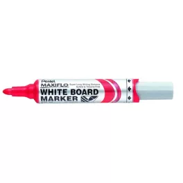   Táblamarker, 2,5 mm, kúpos, PENTEL "Maxiflo MWL5M", piros