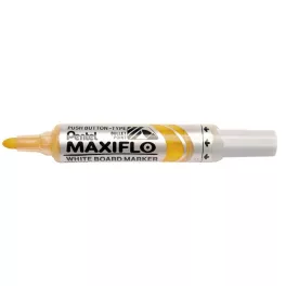   Táblamarker, 2,5 mm, kúpos, PENTEL "Maxiflo MWL5M", sárga