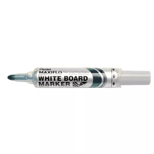 Táblamarker, 2,5 mm, kúpos, PENTEL "Maxiflo MWL5M", zöld