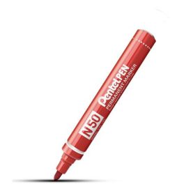   Alkoholos marker, 2 mm, kúpos, PENTEL "N50", piros