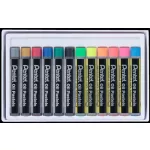 Olajpasztell kréta, PENTEL, "Arts", 12 különböző fluoreszkáló és metál szín