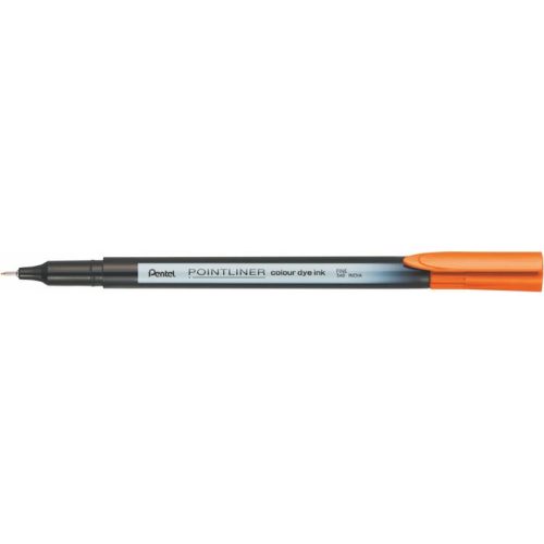 Tűfilc, 0,4 mm, PENTEL "Pointliner", narancssárga