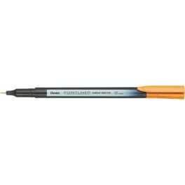   Tűfilc, 0,4 mm, PENTEL "Pointliner", sunset narancs