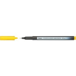 Tűfilc, 0,4 mm, PENTEL "Pointliner", citromsárga