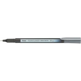 Tűfilc, 0,4 mm, PENTEL "Pointliner", szürke