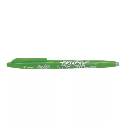 Rollertoll, 0,35 mm, törölhető, kupakos, PILOT "Frixion Ball", világoszöld