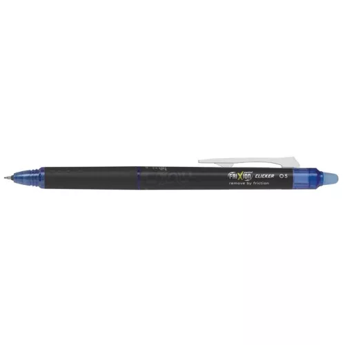 Rollertoll, 0,25 mm, tűhegyű, nyomógombos, törölhető, PILOT "Frixion Point Clicker ", kék