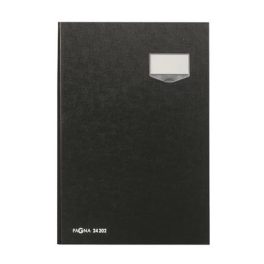 Aláírókönyv, A4, 20 rekeszes, karton, PAGNA, fekete