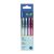 Zseléstoll készlet, 0,32 mm, nyomógombos, PILOT "G-2 Bubble", kék, 4 különböző minta