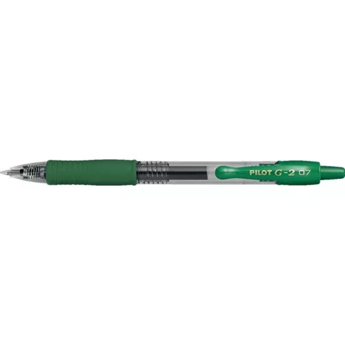 Zseléstoll, 0,32 mm, nyomógombos, PILOT "G-2", zöld
