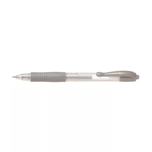 Zseléstoll, 0,32 mm, nyomógombos, PILOT "G-2 Metallic", ezüst