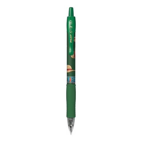 Zseléstoll, 0,32 mm, nyomógombos, PILOT "G-2 One Piece", zöld