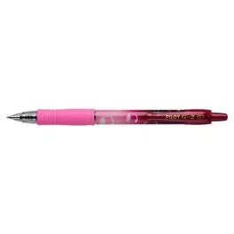   Zseléstoll, 0,32 mm, nyomógombos, PILOT "G-2 Pink Bubble", kék