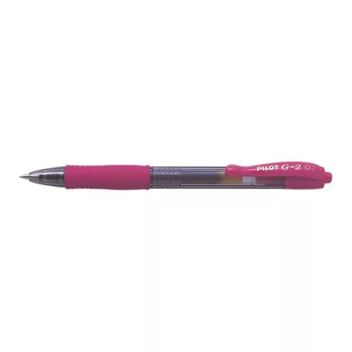 Zseléstoll, 0,32 mm, nyomógombos, PILOT "G-2", rózsaszín