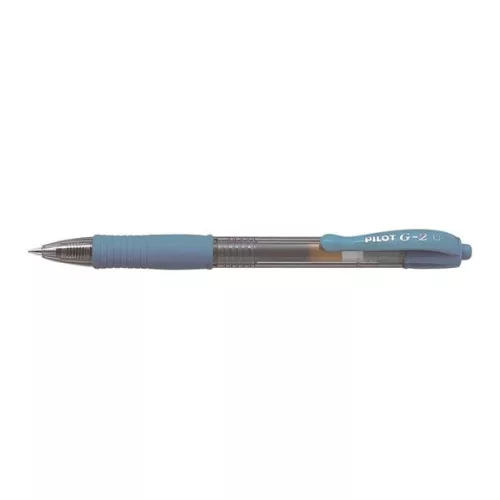 Zseléstoll, 0,32 mm, nyomógombos, PILOT "G-2", világoskék