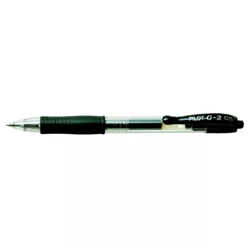 Zseléstoll, 0,25 mm, nyomógombos, PILOT "G-2", fekete