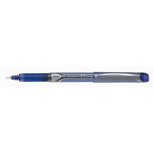 Rollertoll, 0,3 mm, tűhegyű, kupakos, PILOT "Hi-Tecpoint V5 Grip", kék