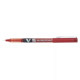   Rollertoll, 0,3 mm, tűhegyű, kupakos, PILOT "Hi-Tecpoint V5", piros