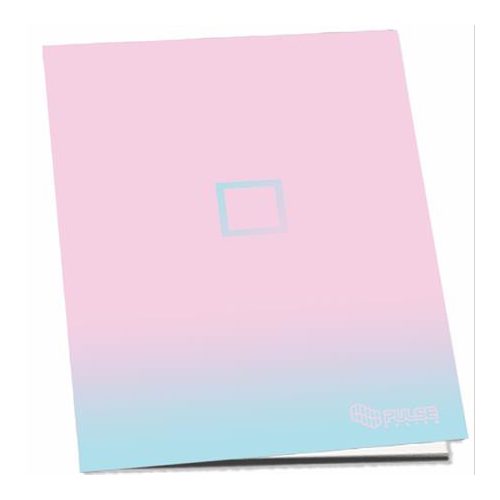 Füzet, tűzött, A4, kockás, 52 lap, PULSE "Pastel Colours"