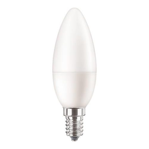 LED izzó, E14, gyertya, B35, 5W, 470lm, 4000K, PHILIPS "CorePro"