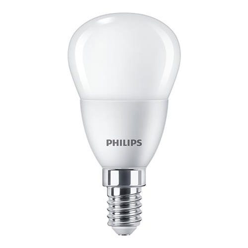 LED izzó, E14, kisgömb, P45, 5W, 470lm, 2700K, PHILIPS "CorePro"