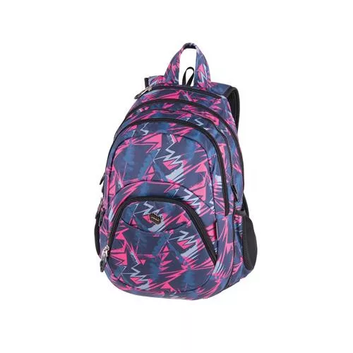 Hátizsák, 2in1, notebook tartóval és audió csatlakozóval, PULSE "Teens Pink Ice"