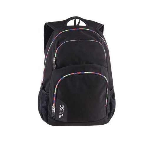 Hátizsák, notebook tartóval, PULSE "Element Rainbow", fekete
