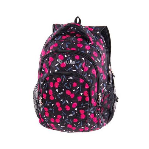Hátizsák, média csatlakozóval, PULSE "Teens Pink Cherry"