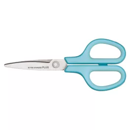   Olló, általános, 17,5 cm, PLUS "Fitcut Curve", világoskék