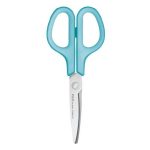 Olló, általános, balkezes, 17,5 cm, PLUS "Fitcut Curve", világoskék