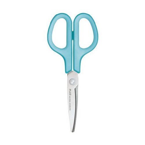 Olló, általános, balkezes, 17,5 cm, PLUS "Fitcut Curve", világoskék