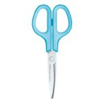 Olló, általános, balkezes, 17,5 cm, PLUS "Fitcut Curve", világoskék