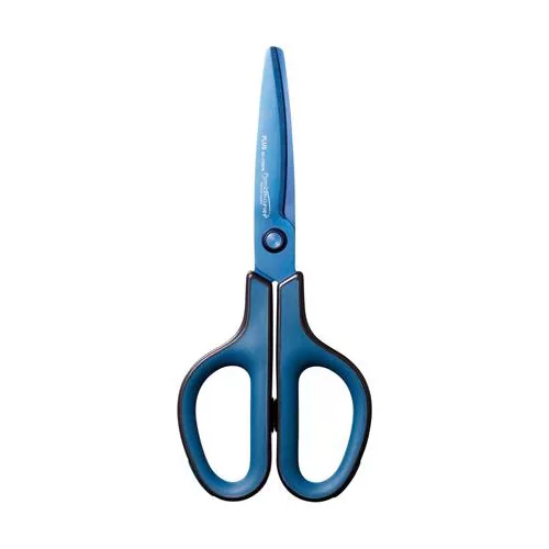 Olló, általános, 17,5 cm, PLUS "Fitcut Curve Premium", diplomatakék