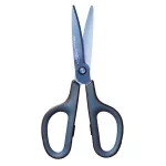 Olló, általános, 17,5 cm, PLUS "Fitcut Curve Premium", diplomatakék