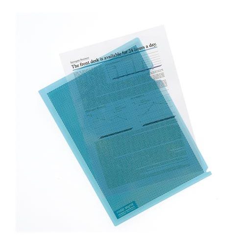 Genotherm, "L", adatvédelmi, A4, PP, PLUS, kék