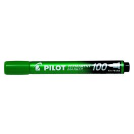   Alkoholos marker, 1 mm, kúpos, PILOT "Permanent Marker 100", zöld
