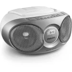 Rádió, CD-lejátszóval, PHILIPS "AZ215", ezüst