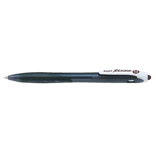 Golyóstoll, 0,21 mm, nyomógombos, PILOT "Rexgrip EF", fekete