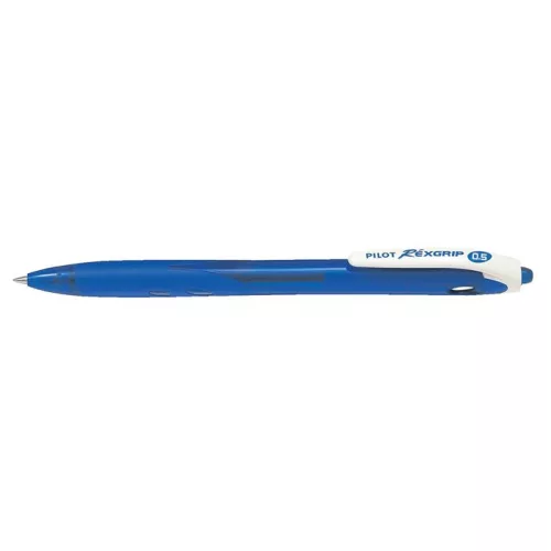 Golyóstoll, 0,21 mm, nyomógombos, PILOT "Rexgrip EF", kék