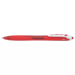   Golyóstoll, 0,27 mm, nyomógombos, PILOT "Rexgrip", piros