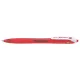Golyóstoll, 0,27 mm, nyomógombos, PILOT "Rexgrip", piros