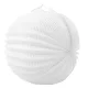 Lampion, kerek, 22 cm, fehér