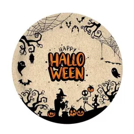 Tányér, papír, 23 cm, "Halloween"